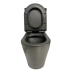 Toilet Suite Tornado Flush BTW A3992 Black S/P Pan 